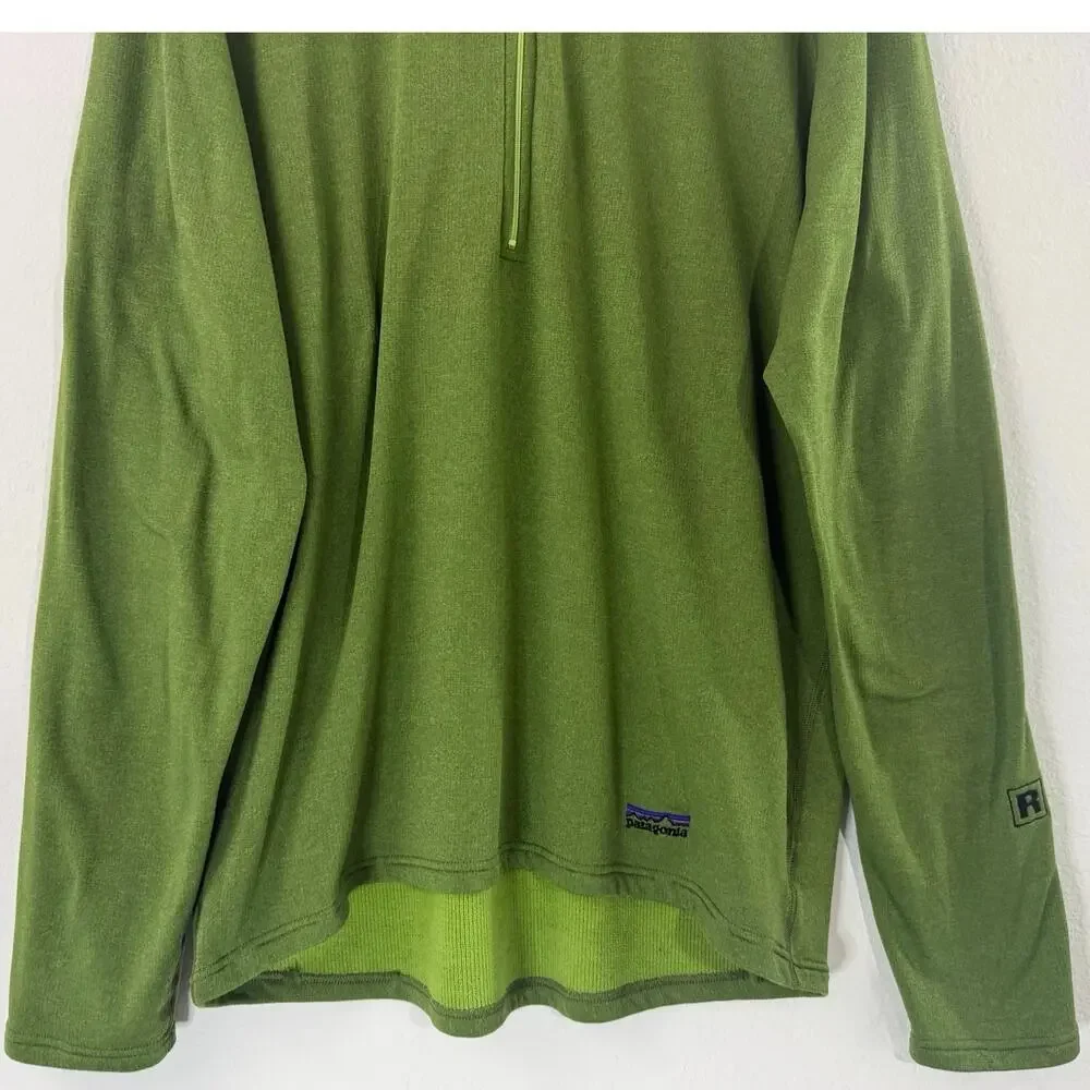 Patagonia R1 Regulator 1/4 Zip Pullover Green Men’s L Made USA Vintage
